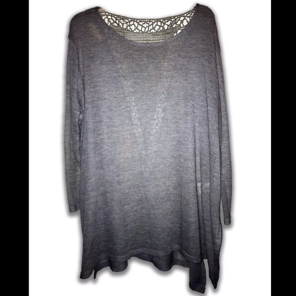 Sweater with crocheted back - Picture 2 of 2